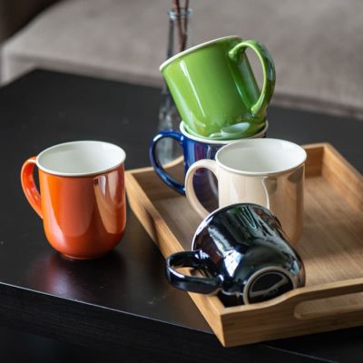 Кружка PERLA, черный, белый-6