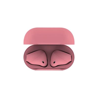 Наушники беспроводные с зарядным боксом TWS AIR SOFT, цвет розовый-2