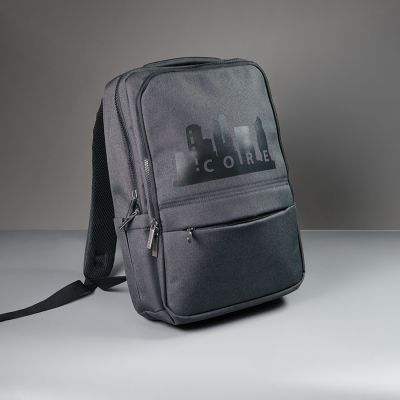 Функциональный рюкзак CORE с RFID защитой, тёмно-серый, голубой-6