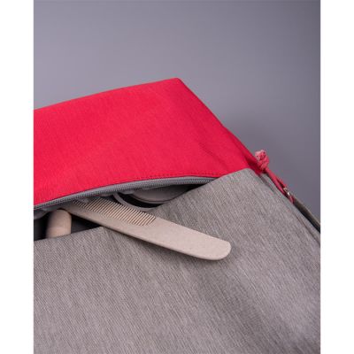 Рюкзак BEAM MINI, серый, малиновый-8