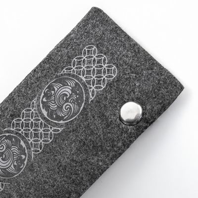 Ключница FELTY, RPET фетр, темно-серый-8