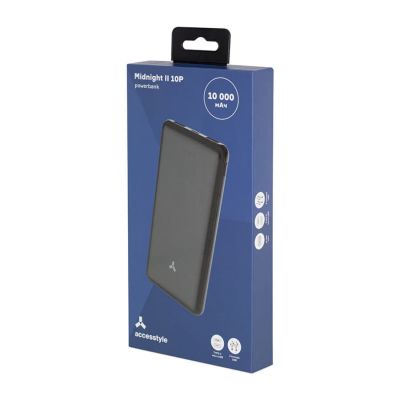 Внешний аккумулятор Accesstyle Midnight II (10000 mAh), черный-5