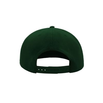 Бейсболка SNAP BACK, 6 клиньев, пластиковая застежка, зеленый-5