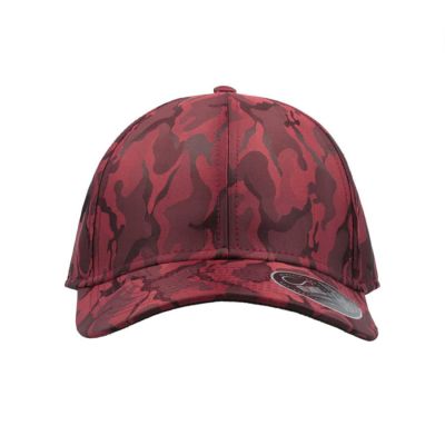 Бейсболка PHASE, 6 клиньев, пластиковая застежка, бордовый-3