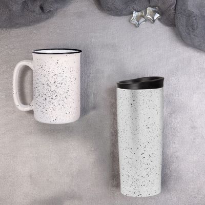 Набор подарочный STARLIGHT: термокружка, кружка, коробка со стружкой, белый-1