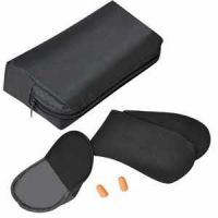 Набор 'Счастливого полета!': повязка на глаза, беруши и носки, черный