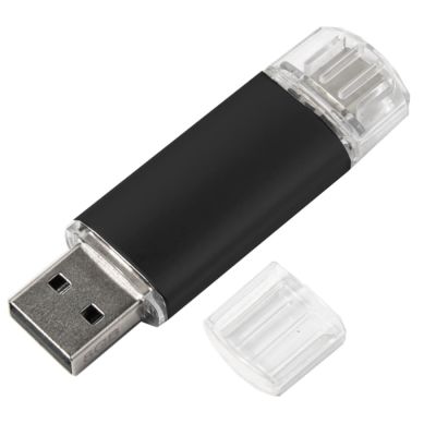 USB flash-карта ASSORTI OTG Type-C (8Гб), черный-1