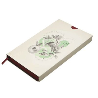 Бизнес-блокнот LADY, формат А5, бордовый, блок в клетку-5