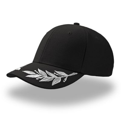 Бейсболка WINNER, 6 клиньев, металлическая застежка, черный-0