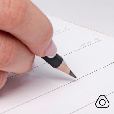 Карандаш чернографитный трехгранный TRINITY, черный-2