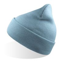 Шапка вязаная  двойная Wind-S, светло-голубой