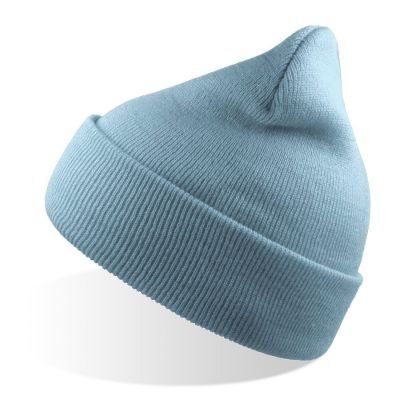 Шапка вязаная  двойная Wind-S, светло-голубой-0