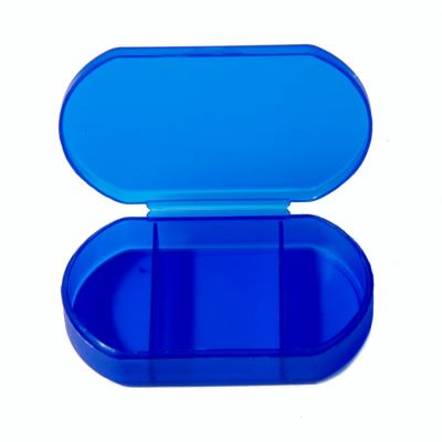 Витаминница TRIZONE, 3 отсека; 6 x 1.3 x 3.9 см; пластик, синяя, синий-1