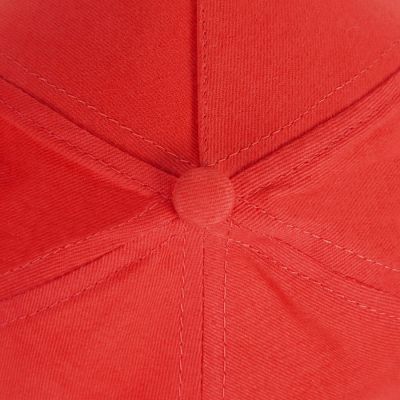 Бейсболка OPTIMA S, 5 клиньев, металлическая застежка, ярко-красный-5