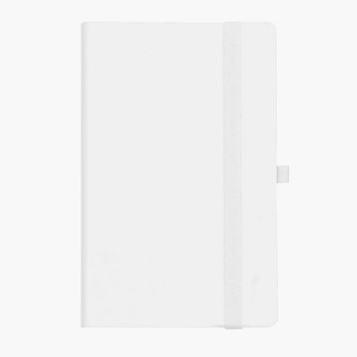 Бизнес-блокнот GRACY на резинке, формат А5, в линейку, белый-1