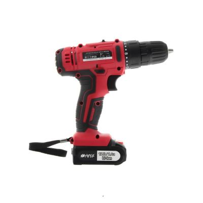 Шуруповерт аккумуляторный HIPER HCD12В, 12В, в кейсе, Li-ion батарея 2,0 Ач (2 шт), 30Нм, красный-2