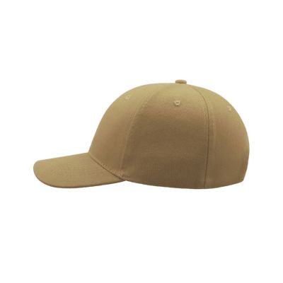 Бейсболка LIBERTY SIX, 6 клиньев, застежка на липучке, бежевый-3