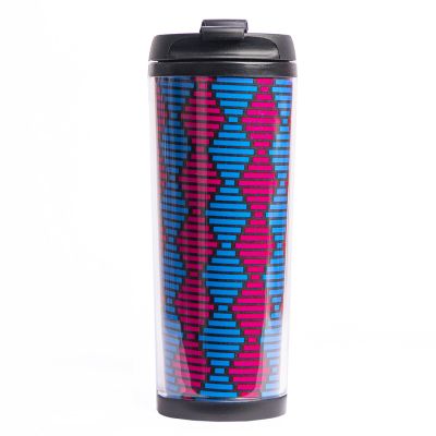 Термокружка PLAN под полиграфическую вставку,  350 мл, прозрачный, черный-0