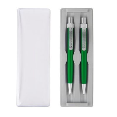Набор SUMO SET, ручка и карандаш в футляре, зеленый-1
