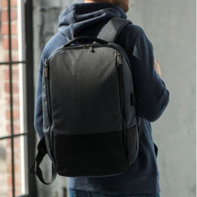 Рюкзак GRAN c RFID защитой, темно-серый, черный-7