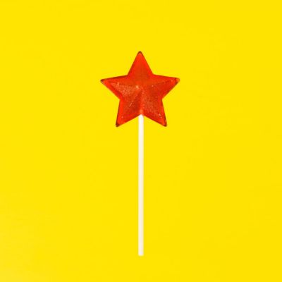 Карамель Звезда, со вкусом клубники, красный-2