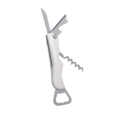 Штопор с открывалкой многофункциональный LAVIP, бежевый-1