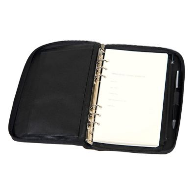 Ежедневник недатированный Chief, A5, на молнии, черный, кремовый блок, подарочная коробка-4