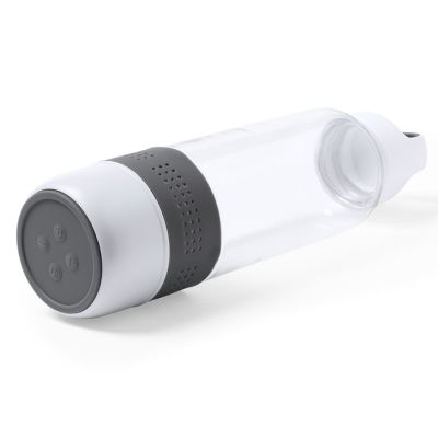 Бутылка для воды PADOW с  bluetooth колонкой, 500 мл, пластик, серый-1