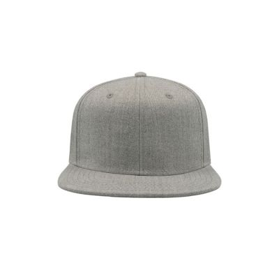 Бейсболка SNAP BACK, 6 клиньев, пластиковая застежка, серый-4
