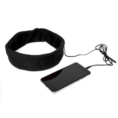 Наушники проводные MARKIZ с повязкой, черный, флис-1