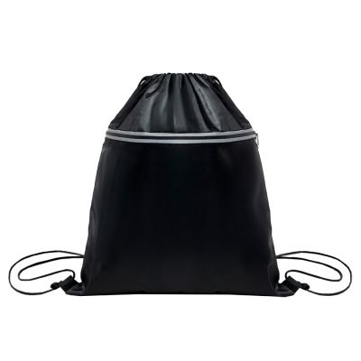 Рюкзак мешок 'Shift' со светоотражающей молнией, чёрный, 36*41 см, полиэстер 210D, черный-0