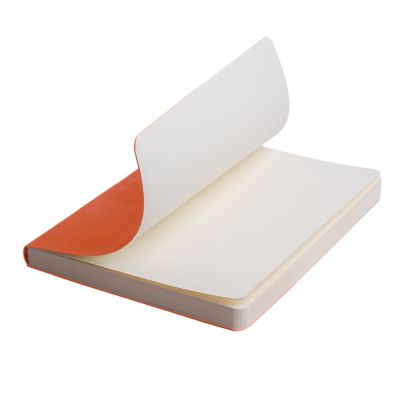 Ежедневник недатированный Tony, А5, оранжевый, кремовый блок в клетку-3