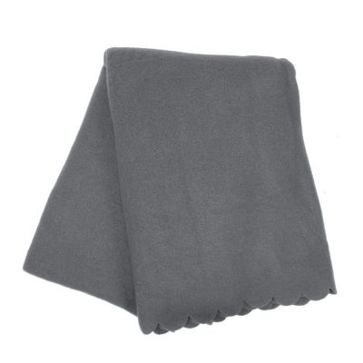 Плед PLAIN, 100х140 см,  флис 150 гр/м2; 100% полиэстер, серый-2