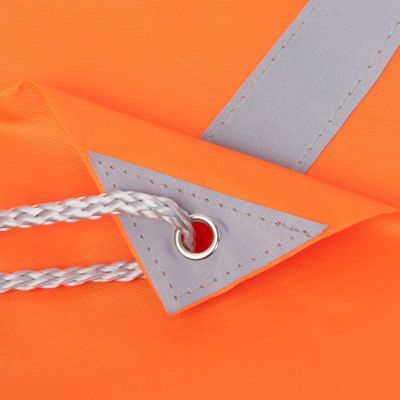 Рюкзак мешок RAY со светоотражающей полосой, оранжевый-4