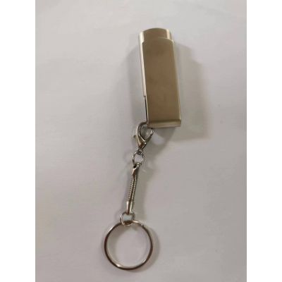 Брелок для флешки, серебристый, металл-4