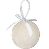 Елочное украшение ПРАЗДНИК, белый