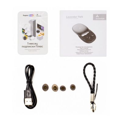 Беспроводные наушники ACCESSTYLE LAVENDER TWS, серебристый, серый-4