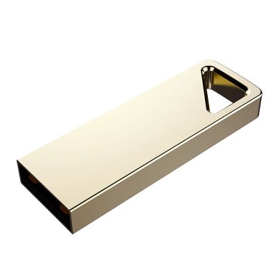 USB flash-карта SPLIT, 8Гб, сплав цинка, USB 2.0 UDP, золотистый-0