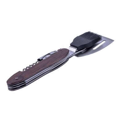 Набор для барбекю (5  функций), коричневый-0