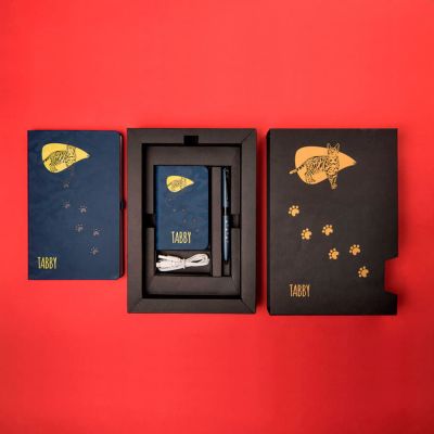 Универсальный аккумулятор 'Tabby' (5000mAh), темно-синий, 7,5х12,1х1,1см-6