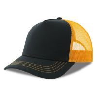 Бейсболка RAPPER CANVAS-S, 5 клиньев, пластиковая застёжка, темно-синий, желтый