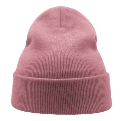 Шапка вязаная  двойная Wind-S, светло-розовый-6