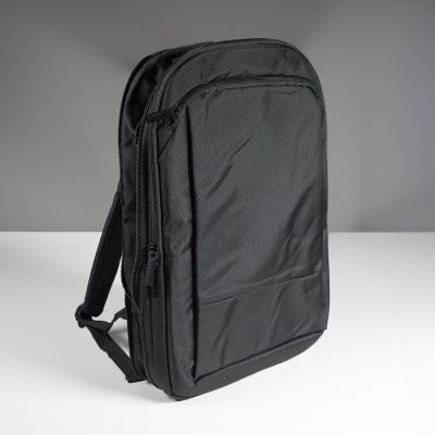 Расширяющийся  водостойкий рюкзак'Slim', чёрный, 45х30х6 см, ткань верха: 100% полиэстер 1680 D, черный-11