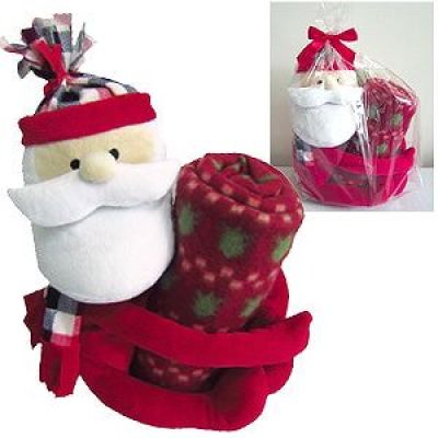 Плед с игрушкой  'ДЕД МОРОЗ', красный-0