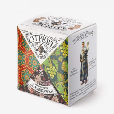 Подарочный набор 'Восемь чаёв'  СУГРЕВЪ в сумке из хлопка, разные цвета-8