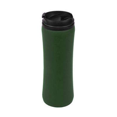 Набор подарочный COLD NIGHT: шарф и шапка, термокружка; темно-зеленый, темно-зелёный-4