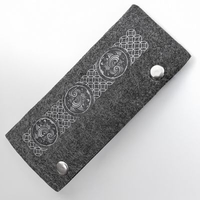 Ключница FELTY, RPET фетр, темно-серый-7