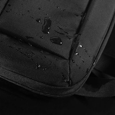 Расширяющийся  водостойкий рюкзак'Slim', чёрный, 45х30х6 см, ткань верха: 100% полиэстер 1680 D, черный-4