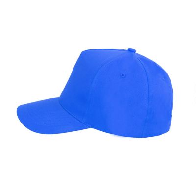 Бейсболка LIGHT, 5 клиньев,  застежка на липучке, синий-3