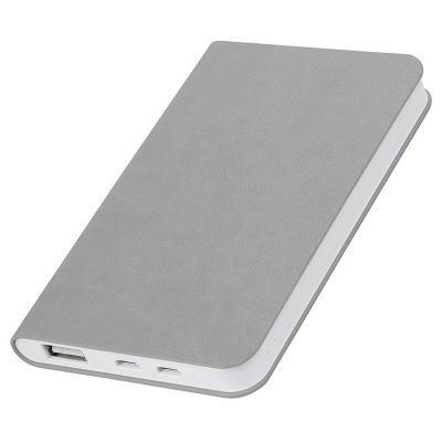 Универсальный аккумулятор 'Softi' (5000mAh),серый, 7,5х12,1х1,1см, искусственная кожа,пласти-0